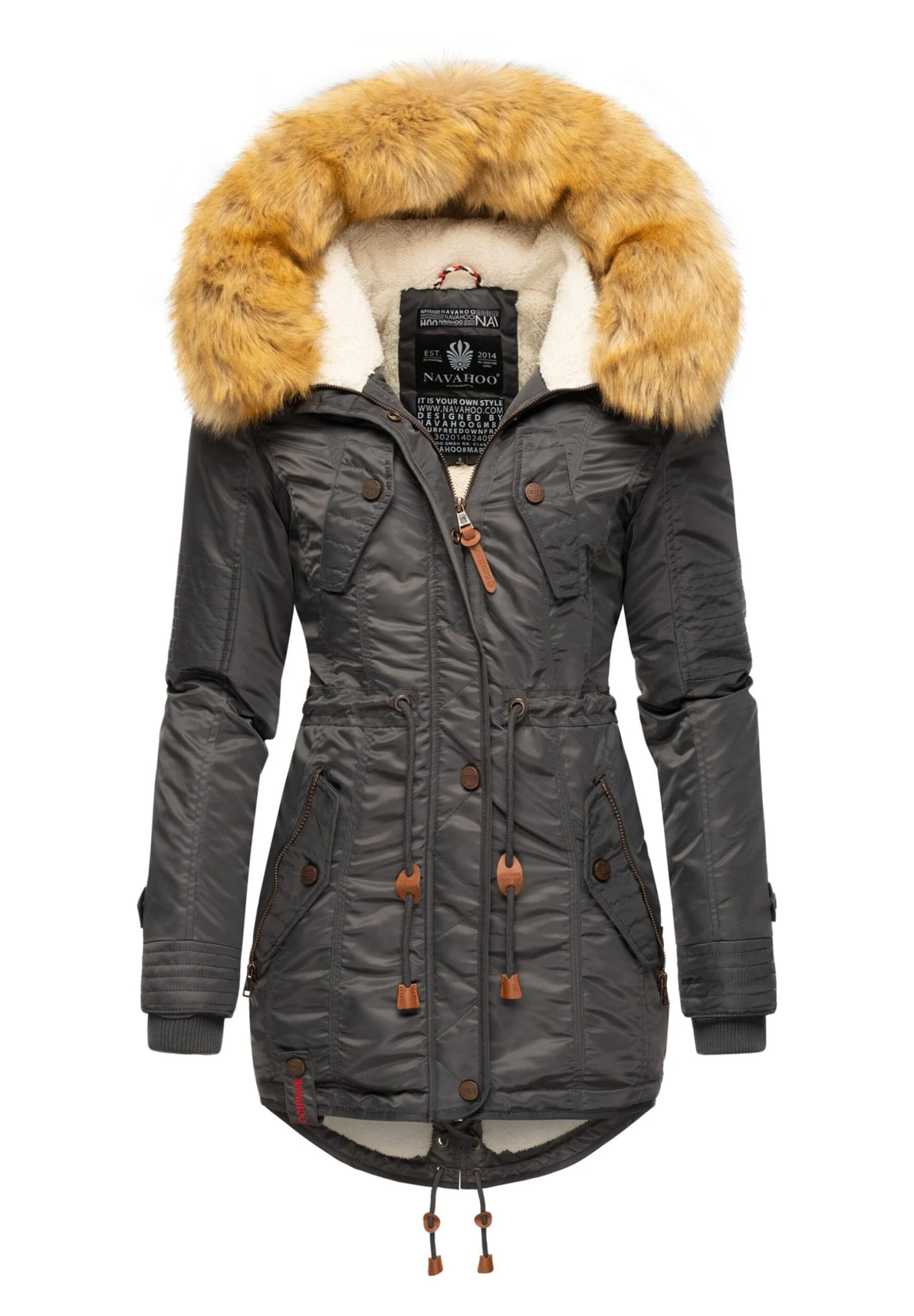 Navahoo La Viva - Abrigo De Invierno - Anthracite 3 Navahoo La Viva - Abrigo De Invierno - Anthracite