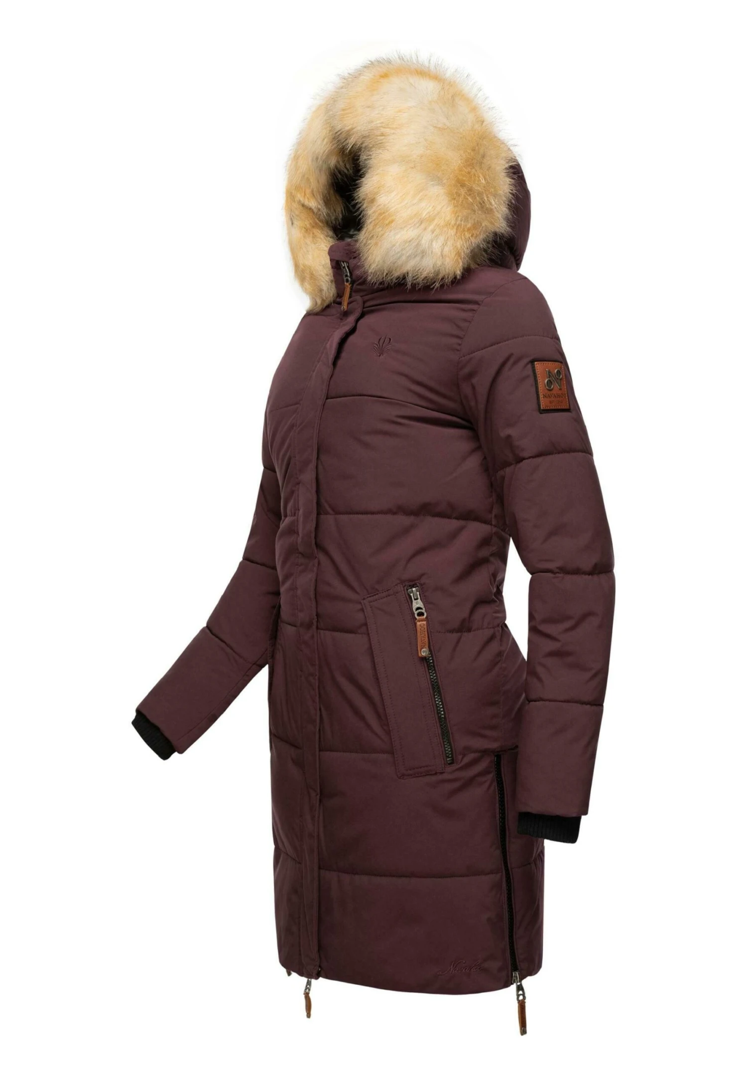 Navahoo Halina - Abrigo De Invierno - Dark Red Melange 6 Navahoo Halina - Abrigo De Invierno - Dark Red Melange - Imagen 4