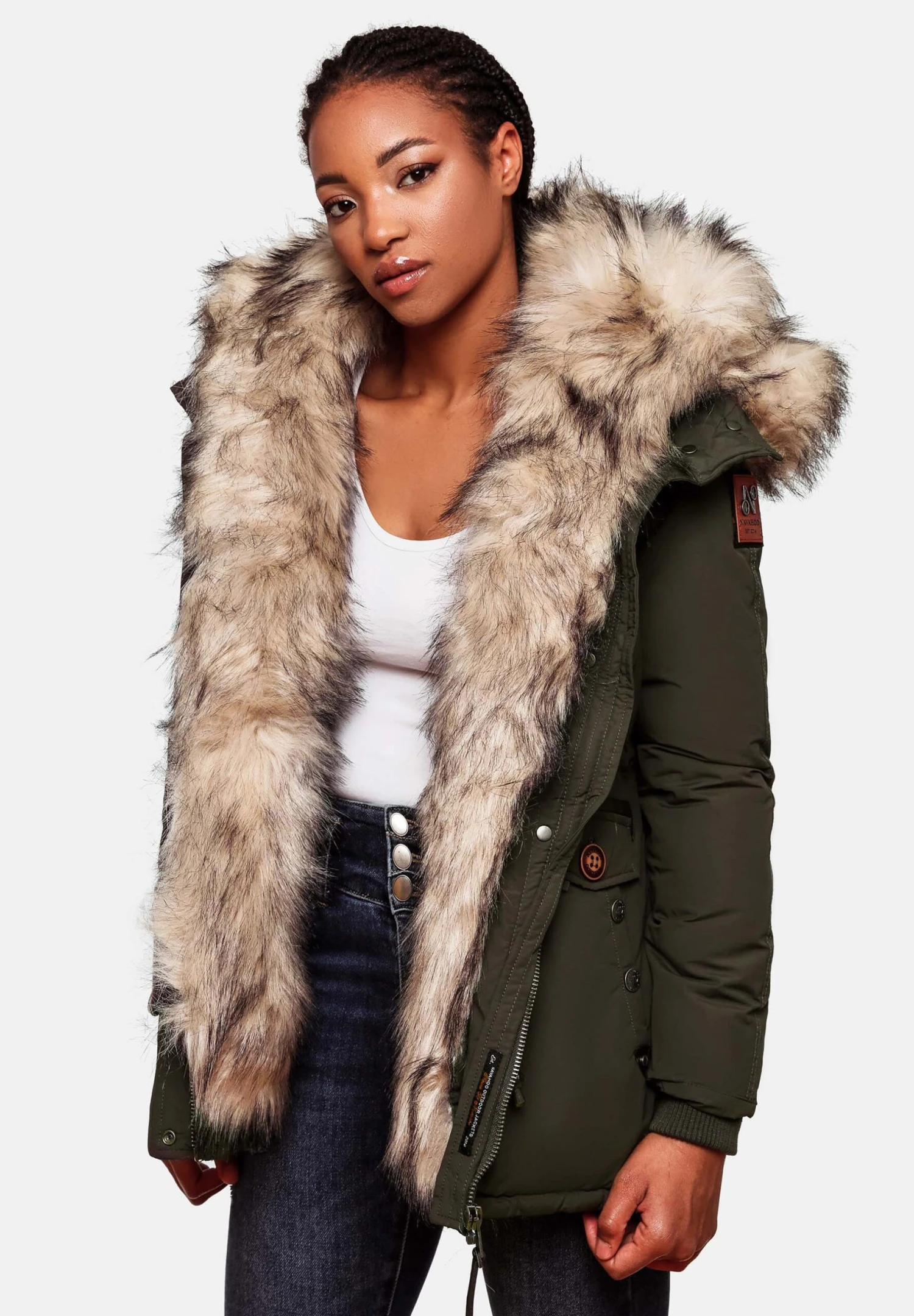 Navahoo Sweety - Abrigo De Invierno - Olive 6 Navahoo Sweety - Abrigo De Invierno - Olive - Imagen 4