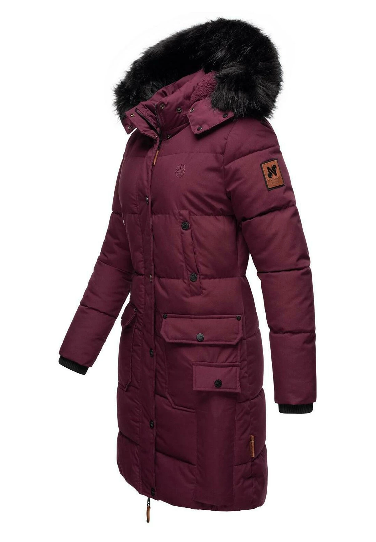 Navahoo Abrigo De Invierno - Dark Red Melange 4 Navahoo Abrigo De Invierno - Dark Red Melange - Imagen 2