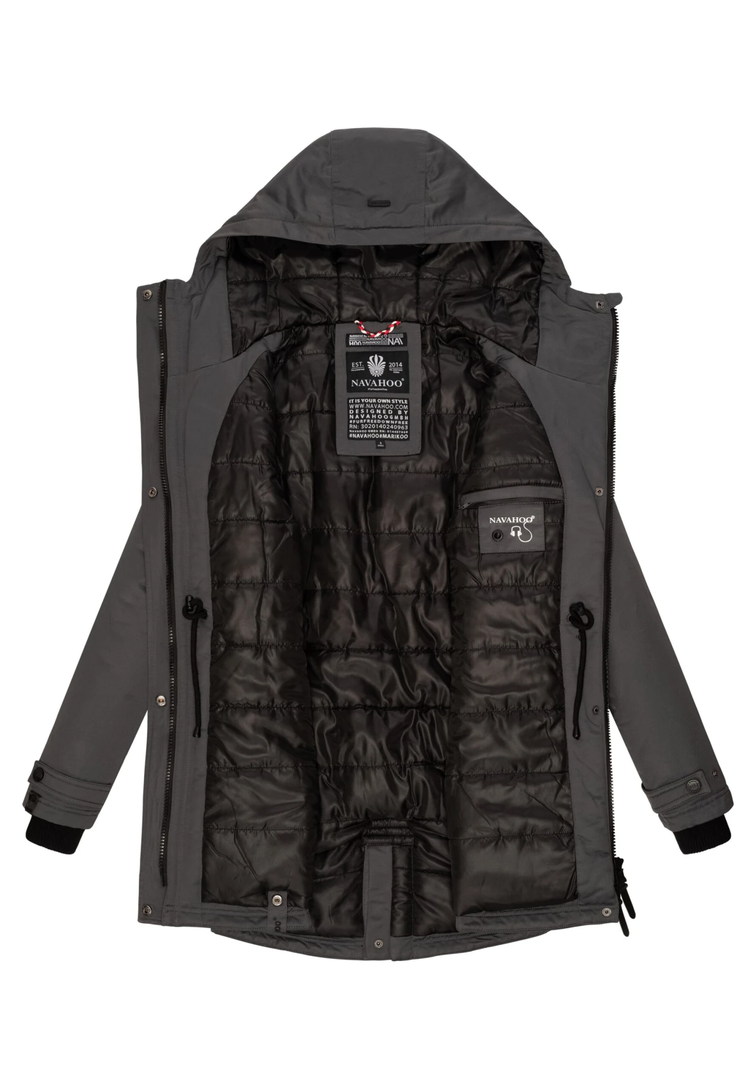 Navahoo Avrille Ii - Abrigo De Invierno - Dark Grey 10 Navahoo Avrille Ii - Abrigo De Invierno - Dark Grey - Imagen 8