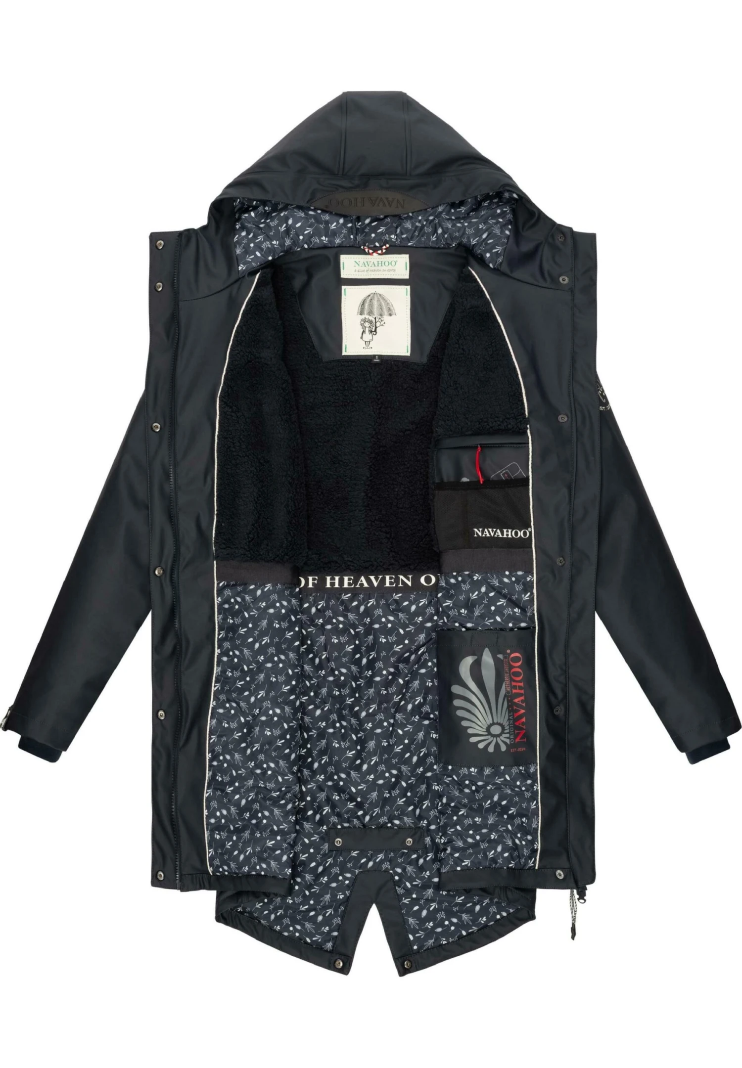 Navahoo Flower Of Ocean - Parka - Dark Blue 6 Navahoo Flower Of Ocean - Parka - Dark Blue - Imagen 4