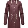Navahoo Flower Of Ocean - Parka - Dark Red Melange -Ropa 2651cce34c8940ecb5226017c2fb5c4b
