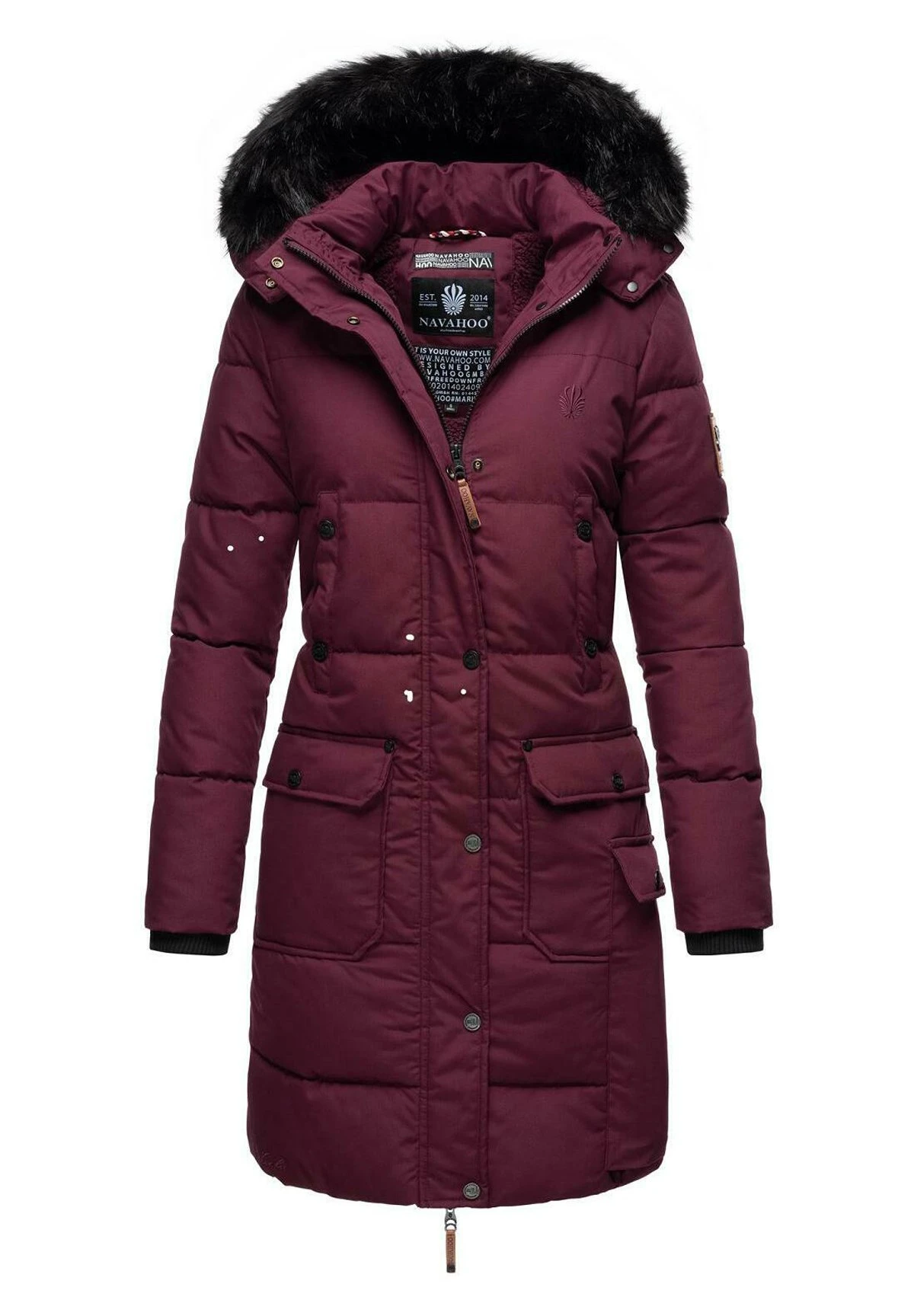 Navahoo Abrigo De Invierno - Dark Red Melange 3 Navahoo Abrigo De Invierno - Dark Red Melange