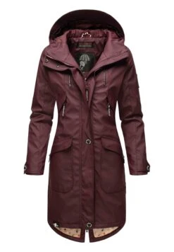 Navahoo Parka - Dark Red Melange -Ropa 26eebdbc8c4541fd88759e073b1e00c0