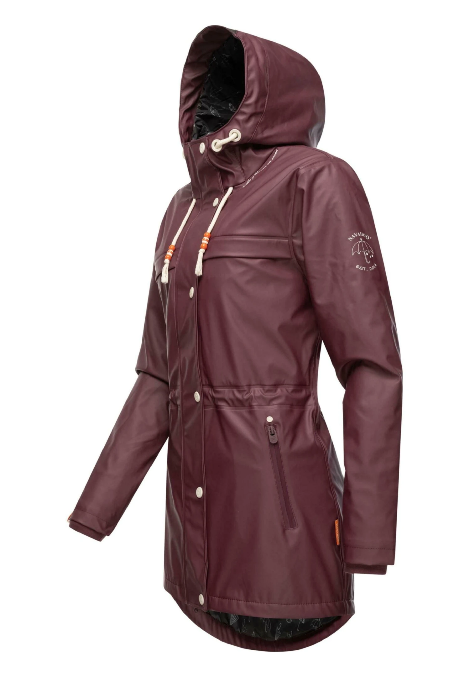 Navahoo Rainy Forest - Impermeable - Dark Red Melange 4 Navahoo Rainy Forest - Impermeable - Dark Red Melange - Imagen 2