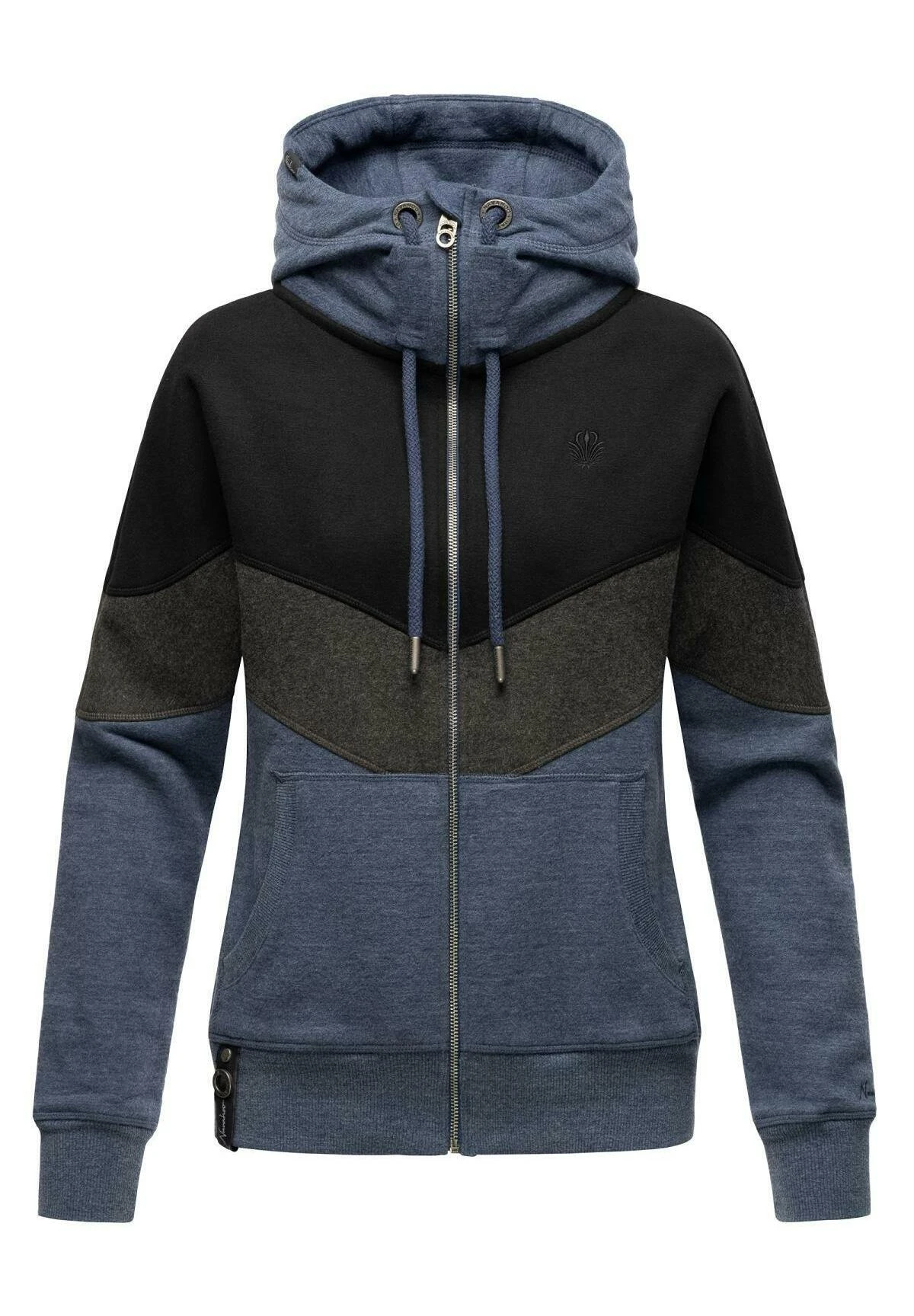 Navahoo Sudadera Con Cremallera - Dusty Blue Melange 5 Navahoo Sudadera Con Cremallera - Dusty Blue Melange - Imagen 3