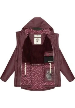 Navahoo Ocean Heart - Parka - Dark Red Melange -Ropa 3af86a3740fd41fba172cc4df8c4e9dc