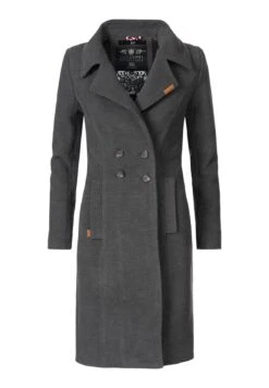 Navahoo Wooly - Abrigo Corto - Anthracite -Ropa 3df376f0b7e6477aae9243bf9334ba61