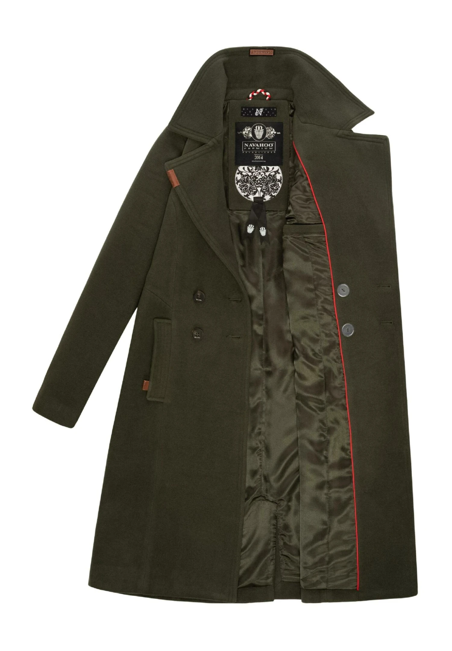 Navahoo Wooly - Abrigo Corto - Dark Green 8 Navahoo Wooly - Abrigo Corto - Dark Green - Imagen 6