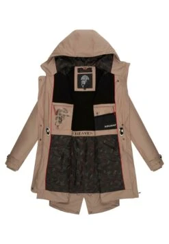 Navahoo Rainy Flower - Parka - Taupe -Ropa 4ceb9ca30d63428693495792954ec3da
