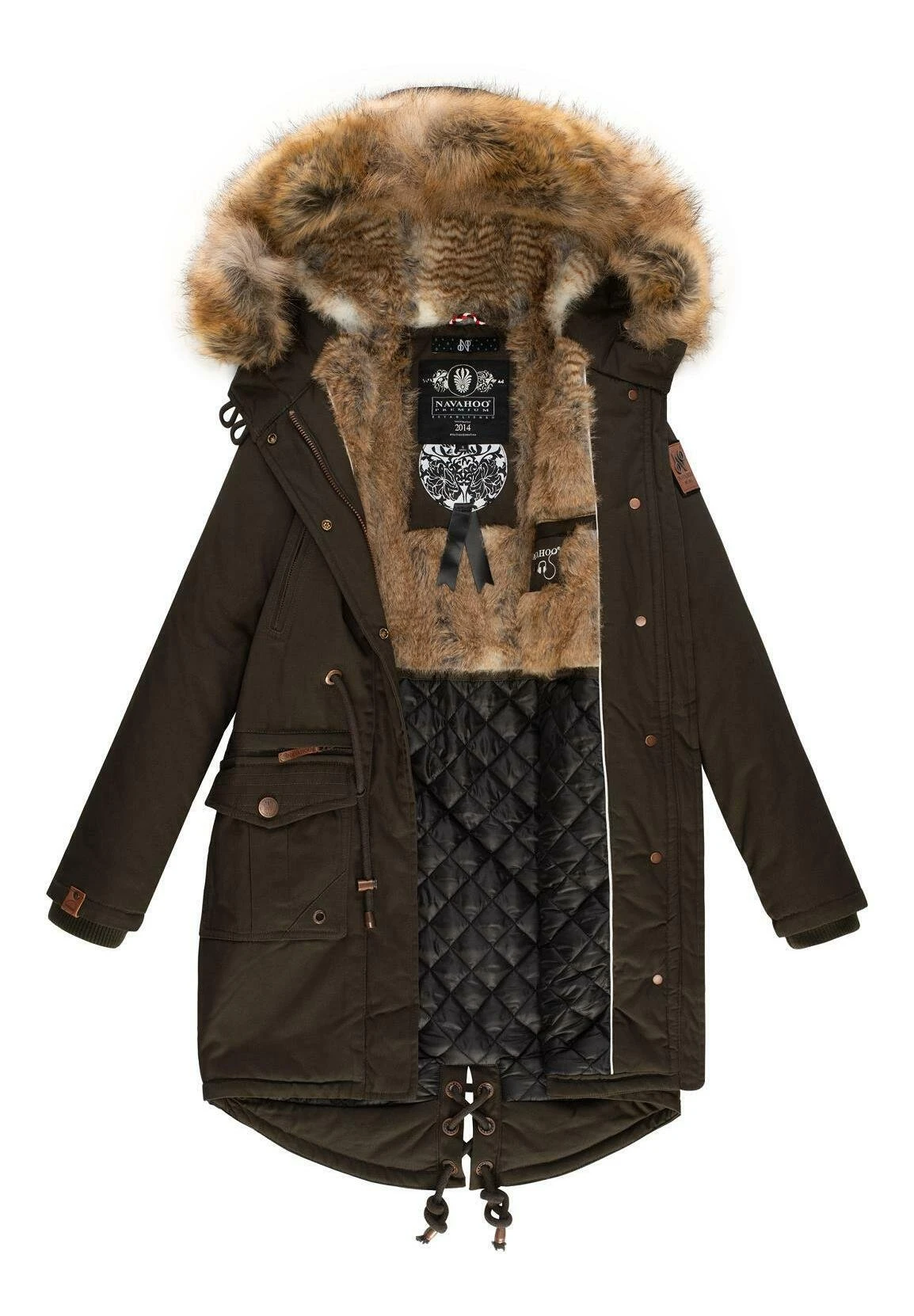 Navahoo Rosinchen - Abrigo De Invierno - Dark Grey 5 Navahoo Rosinchen - Abrigo De Invierno - Dark Grey - Imagen 3