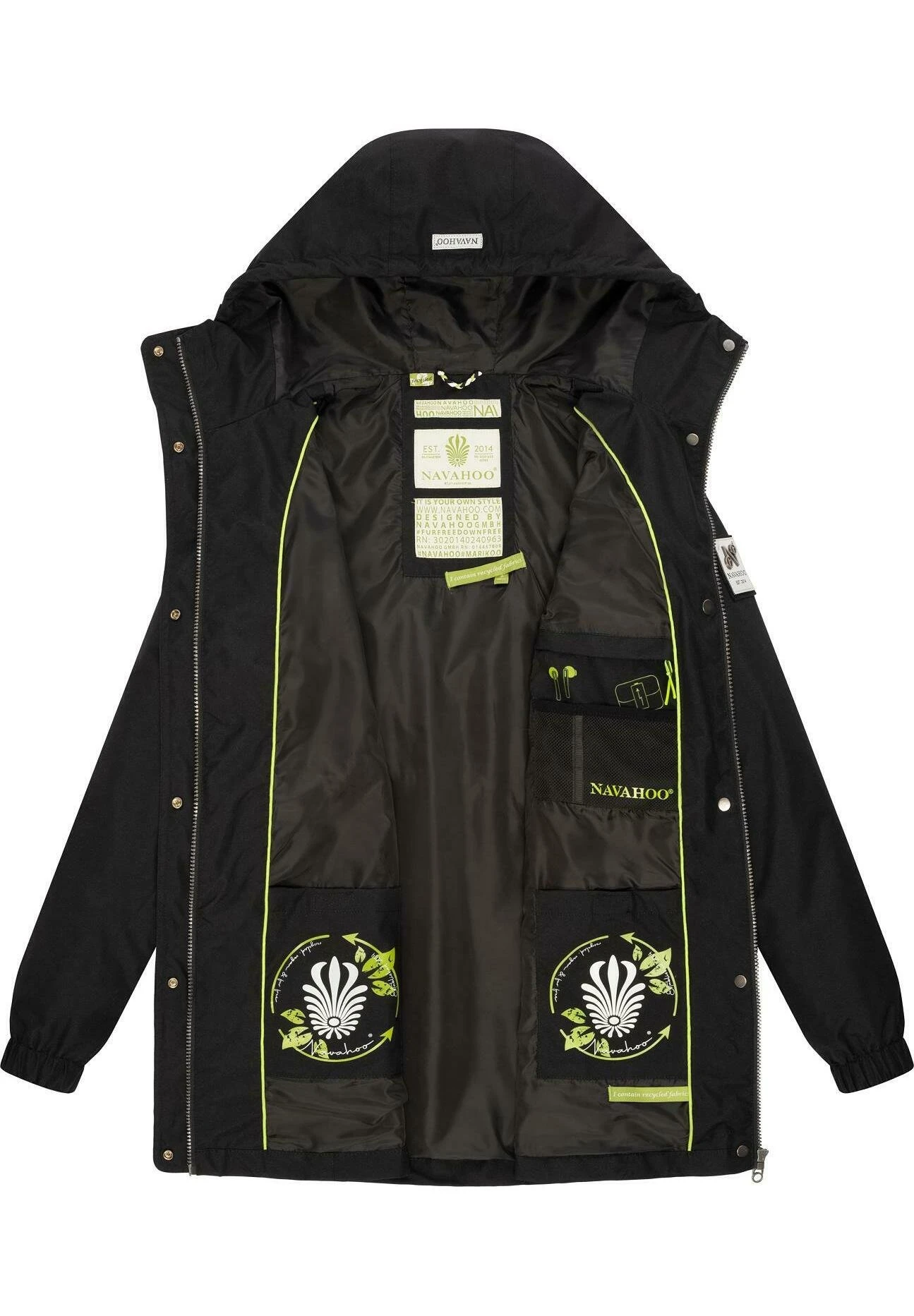 Navahoo Übergangs Neophee - Parka - Black 6 Navahoo Übergangs Neophee - Parka - Black - Imagen 4