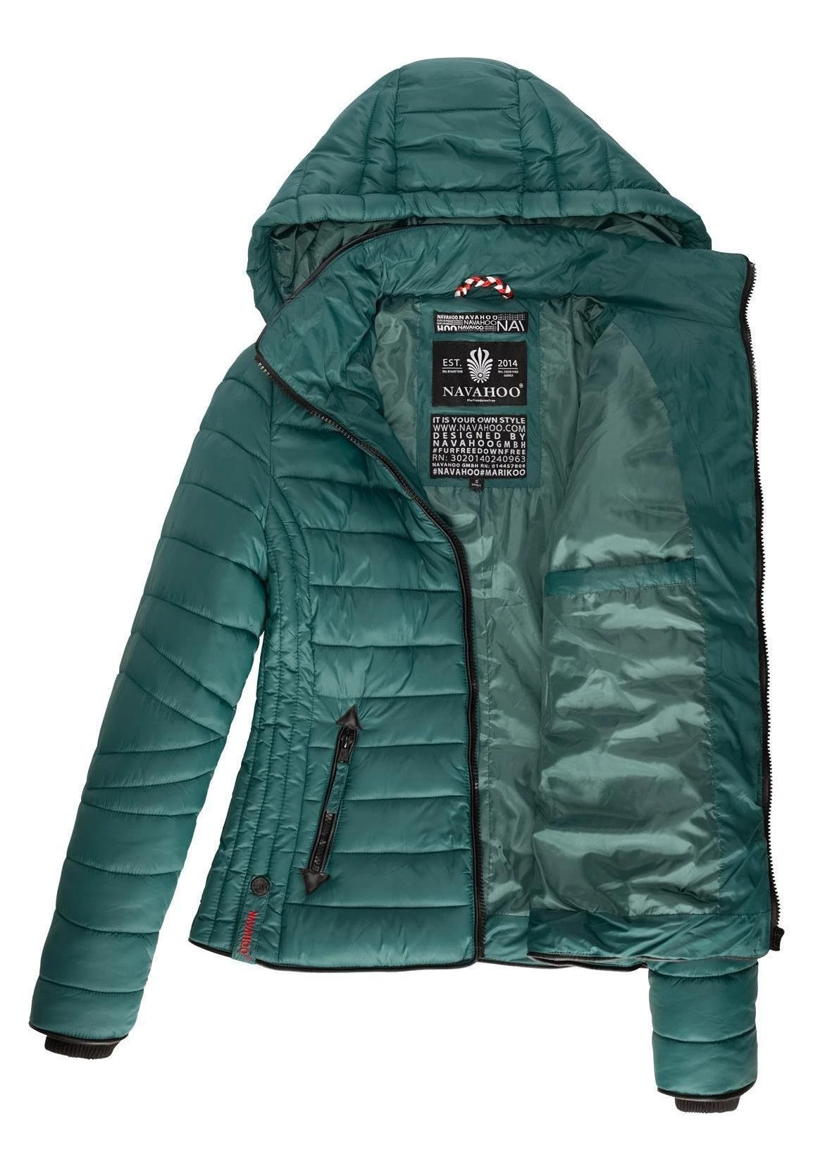 Navahoo Lulana - Chaqueta De Entretiempo - Petrol Melange 8 Navahoo Lulana - Chaqueta De Entretiempo - Petrol Melange - Imagen 6