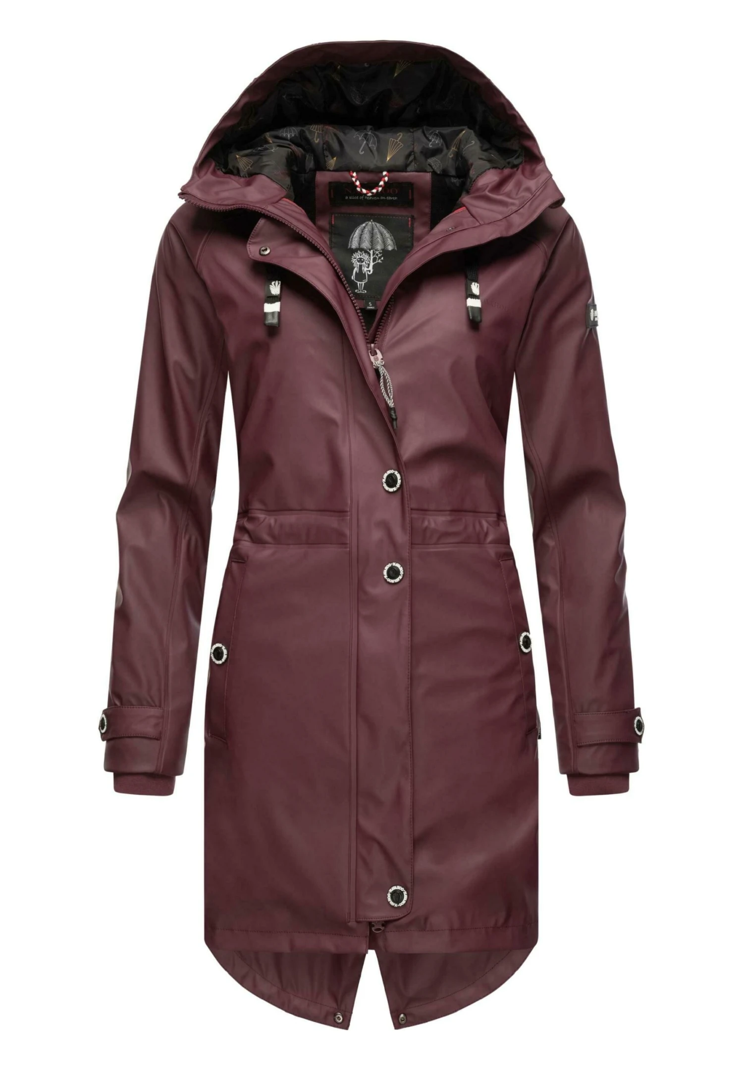 Navahoo Rainy Flower - Parka - Dark Red Melange 7 Navahoo Rainy Flower - Parka - Dark Red Melange - Imagen 5