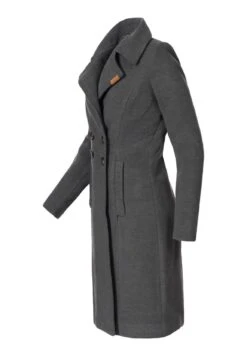 Navahoo Wooly - Abrigo Corto - Anthracite -Ropa 6d1158941ac6423d8140ad3a85be8d64