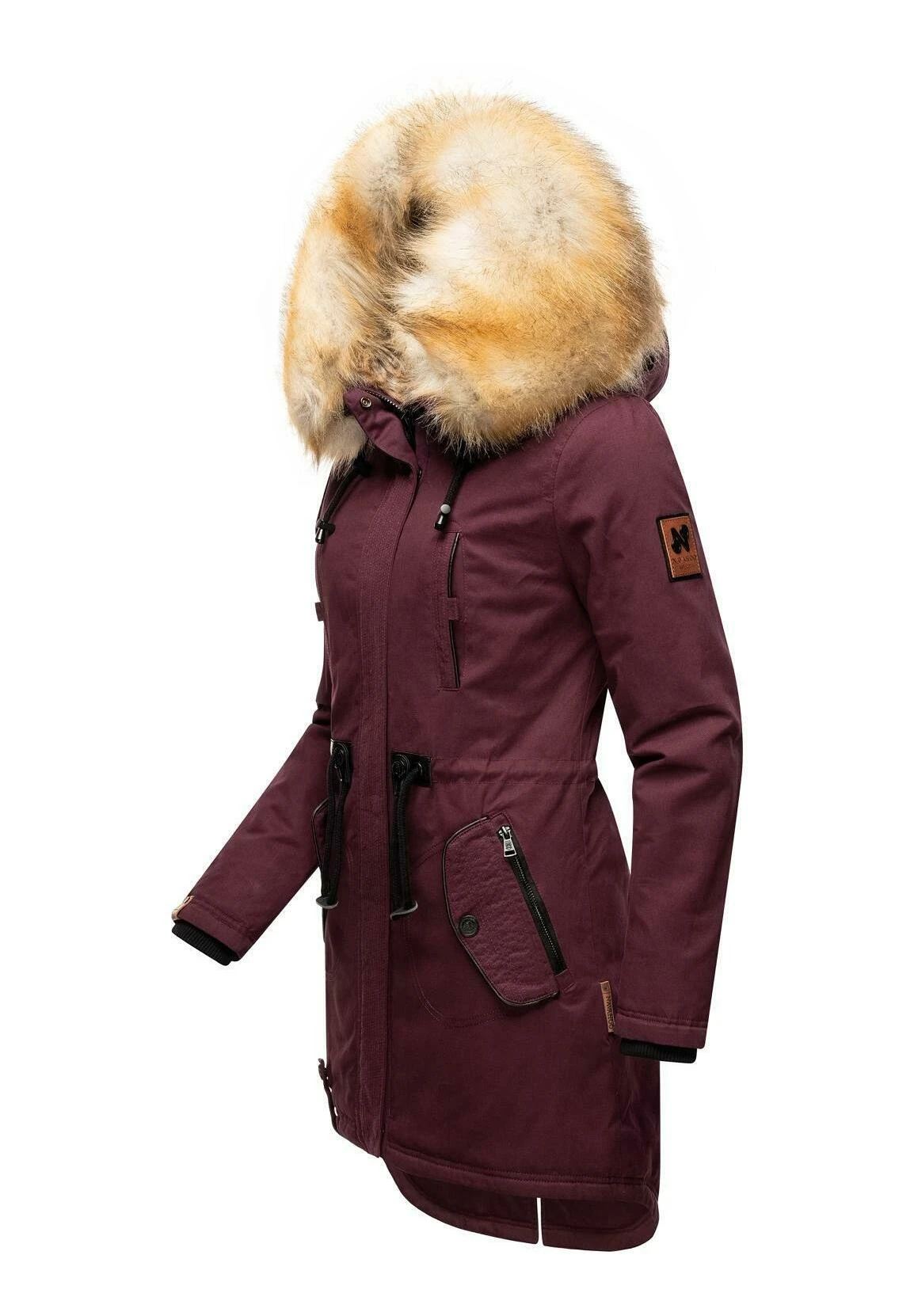 Navahoo Bombii - Abrigo De Invierno - Dark Red Melange 4 Navahoo Bombii - Abrigo De Invierno - Dark Red Melange - Imagen 2