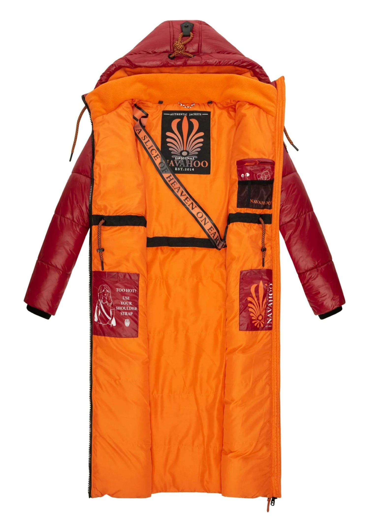 Navahoo Schmuseengel - Abrigo De Invierno - Blood Red 5 Navahoo Schmuseengel - Abrigo De Invierno - Blood Red - Imagen 3