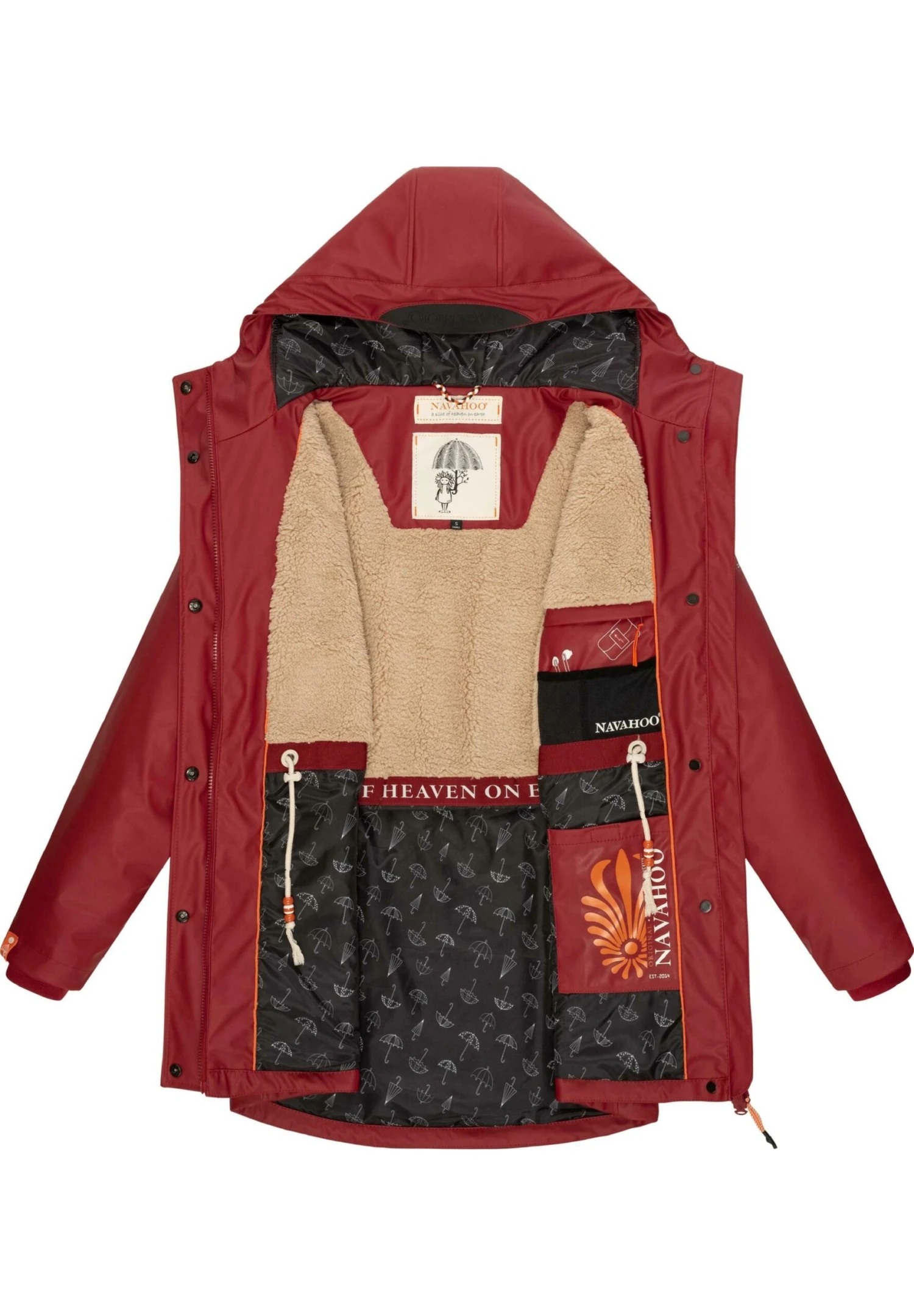 Navahoo Rainy Forest - Impermeable - Blood Red 6 Navahoo Rainy Forest - Impermeable - Blood Red - Imagen 4