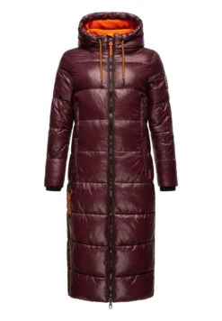 Navahoo Schmuseengel - Abrigo De Invierno - Dark Red Melange