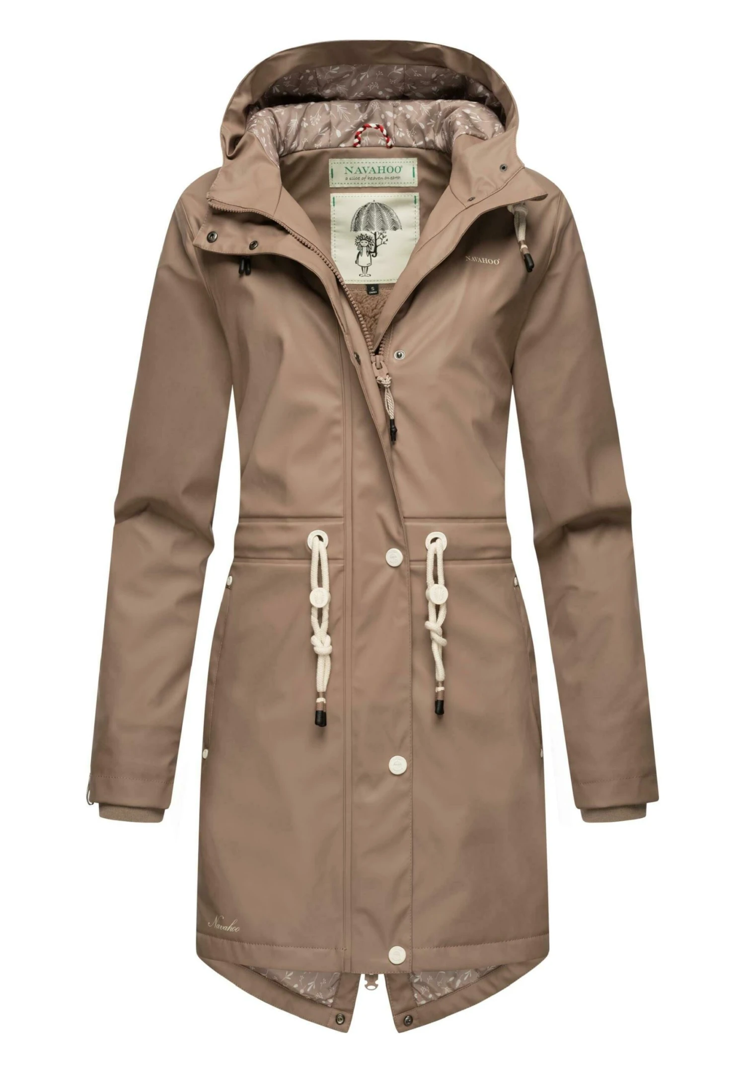 Navahoo Flower Of Ocean - Parka - Taupe 7 Navahoo Flower Of Ocean - Parka - Taupe - Imagen 5