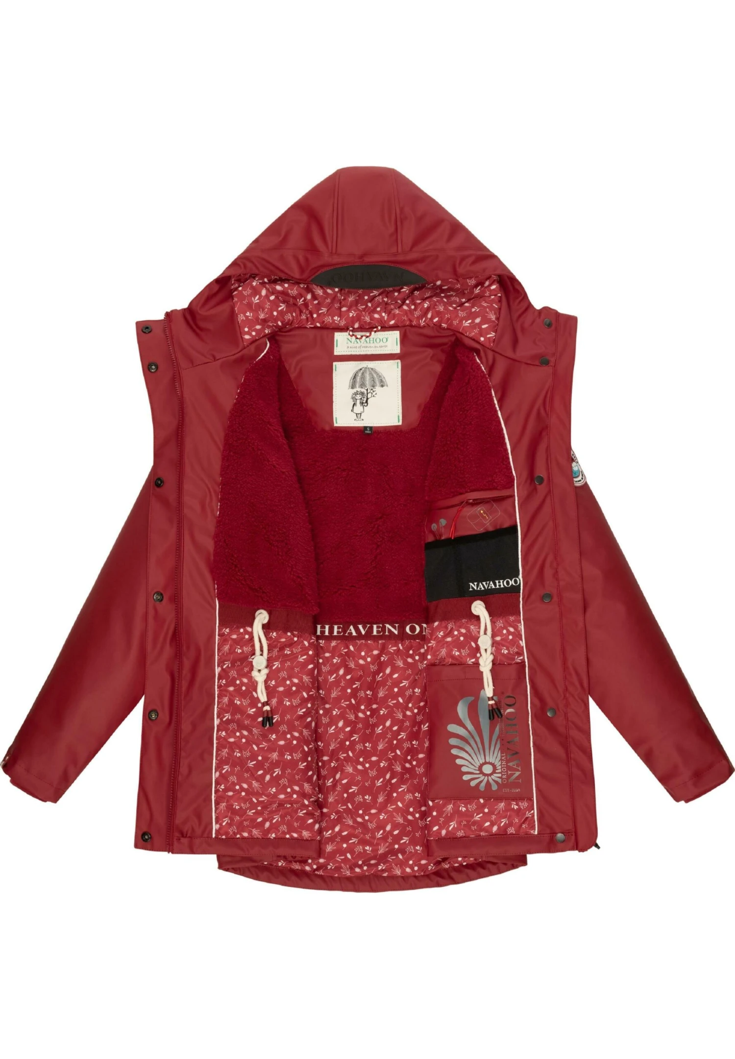 Navahoo Ocean Heart - Parka - Blood Red 5 Navahoo Ocean Heart - Parka - Blood Red - Imagen 3
