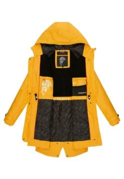 Navahoo Rainy Flower - Parka - Amber Yellow -Ropa ab6eb18a2e6f4eae9653b9b90a6f0a4b