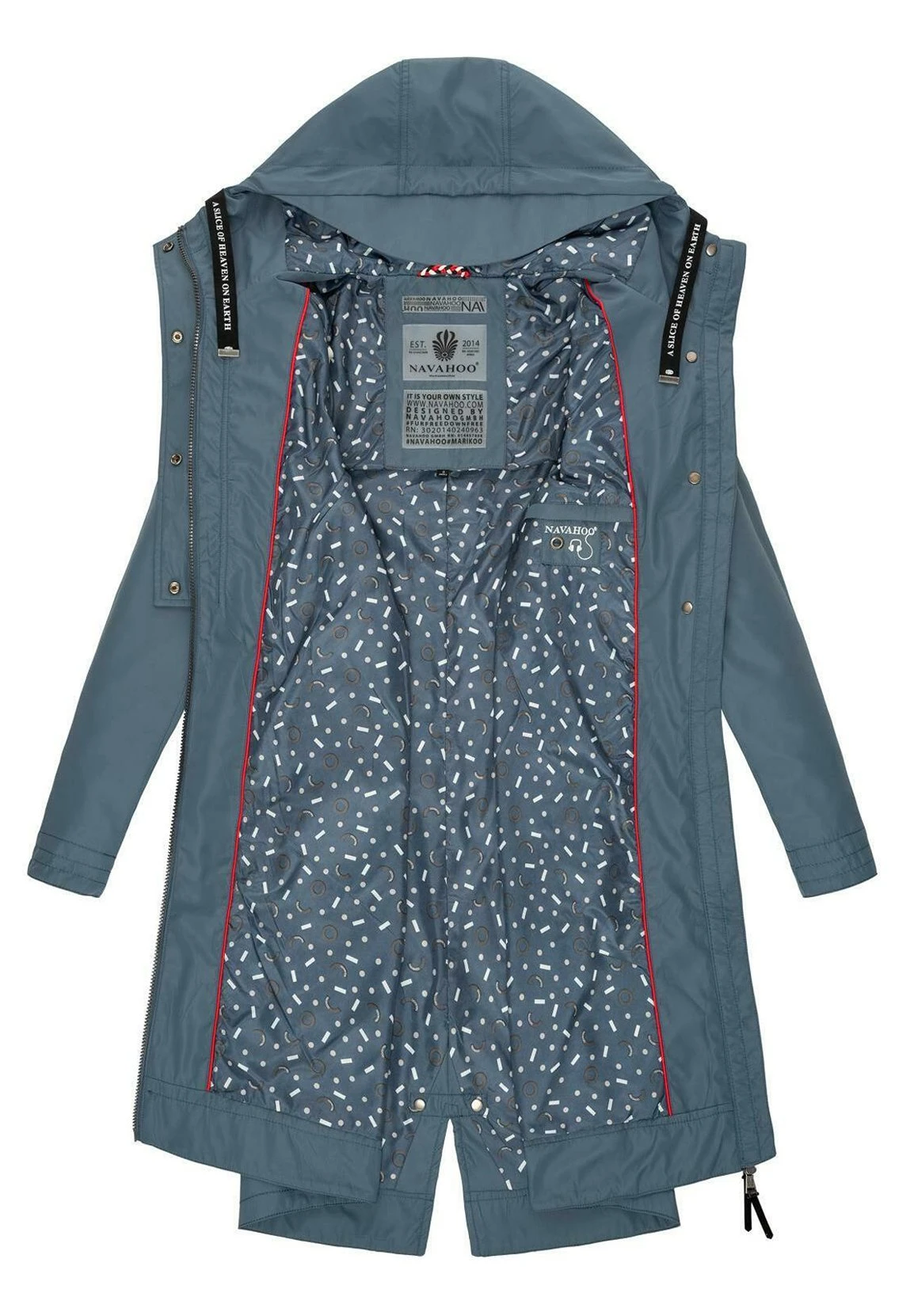 Navahoo Josinaa - Parka - Blue Melange 6 Navahoo Josinaa - Parka - Blue Melange - Imagen 4