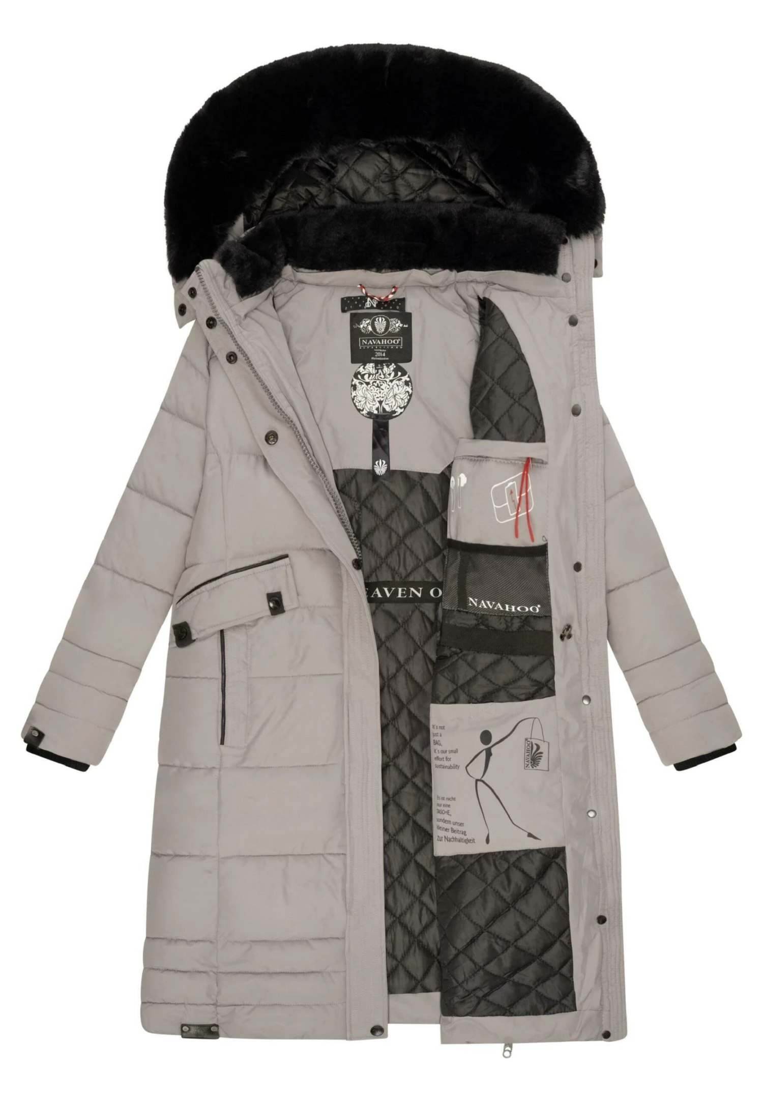 Navahoo Fahmiyaa - Abrigo De Invierno - Zinc Grey 5 Navahoo Fahmiyaa - Abrigo De Invierno - Zinc Grey - Imagen 3