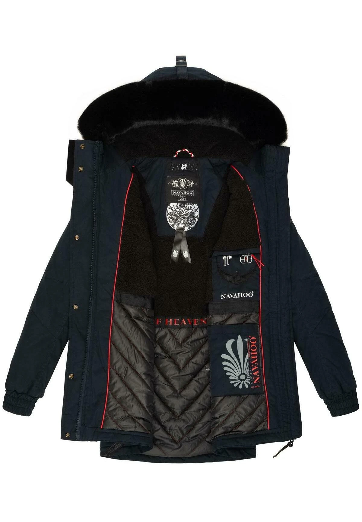 Navahoo Olessaa - Abrigo De Invierno - Dark Blue 8 Navahoo Olessaa - Abrigo De Invierno - Dark Blue - Imagen 6