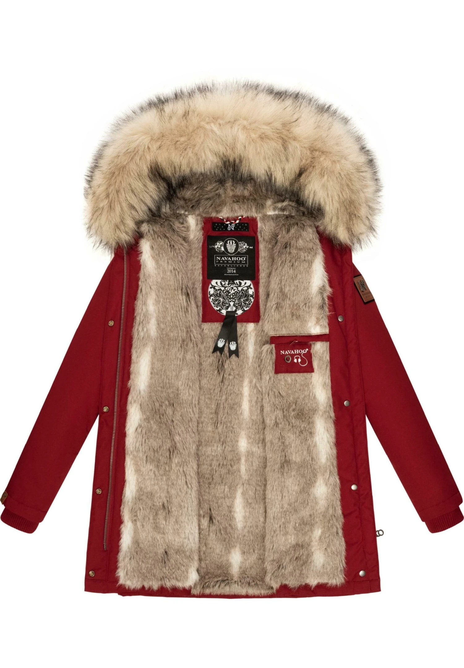 Navahoo Cristal - Abrigo De Invierno - Blood Red 5 Navahoo Cristal - Abrigo De Invierno - Blood Red - Imagen 3