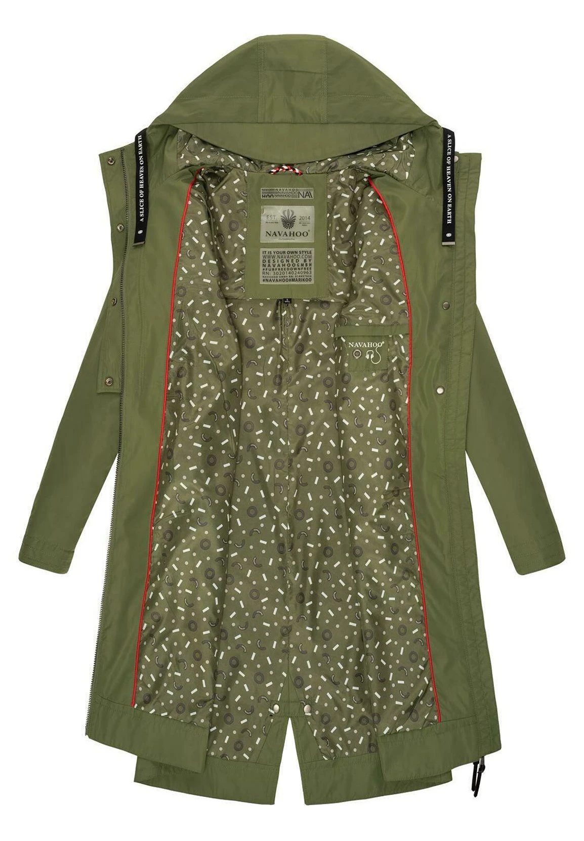 Navahoo Josinaa - Parka - Olive 6 Navahoo Josinaa - Parka - Olive - Imagen 4
