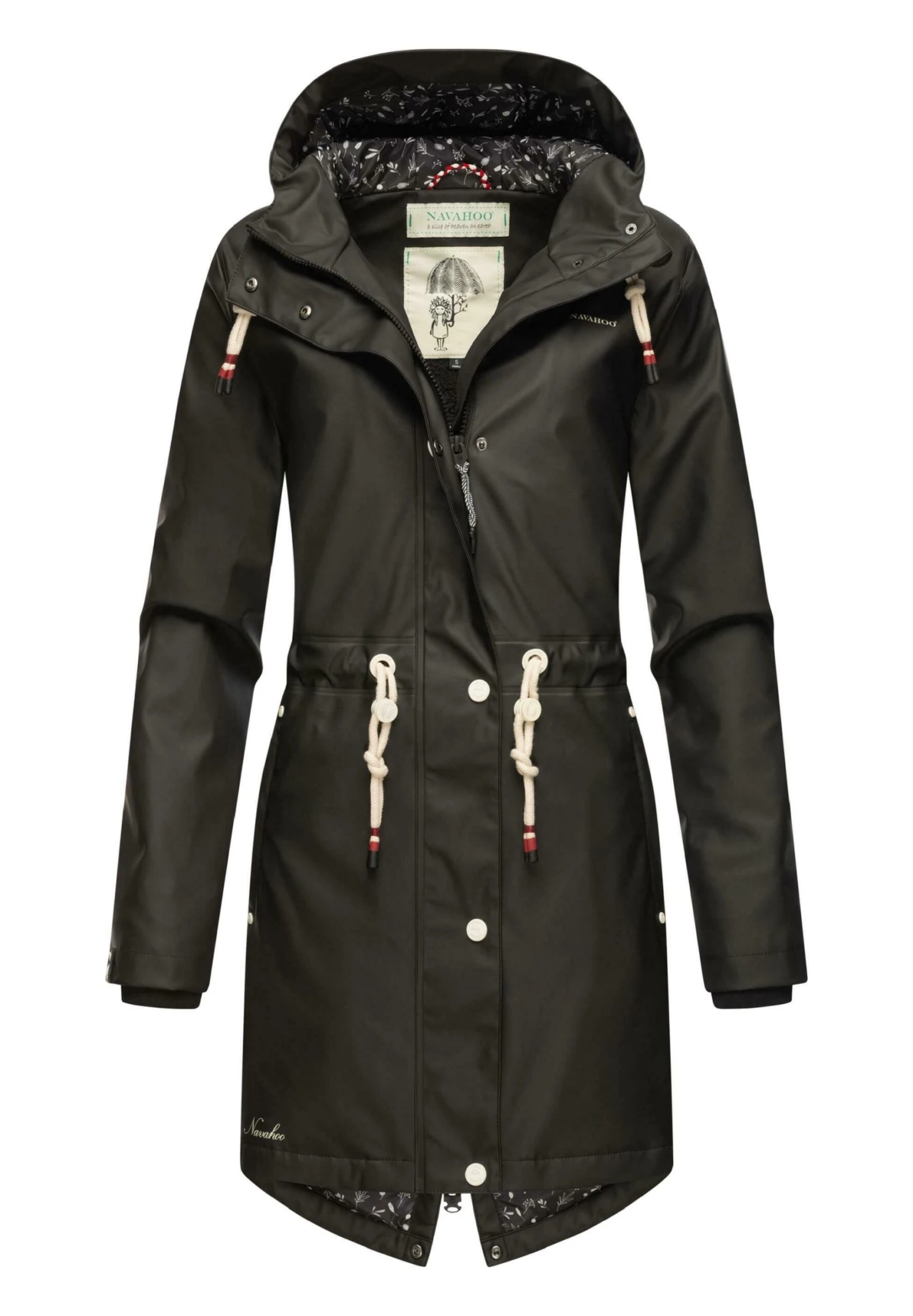 Navahoo Flower Of Ocean - Parka - Black 7 Navahoo Flower Of Ocean - Parka - Black - Imagen 5