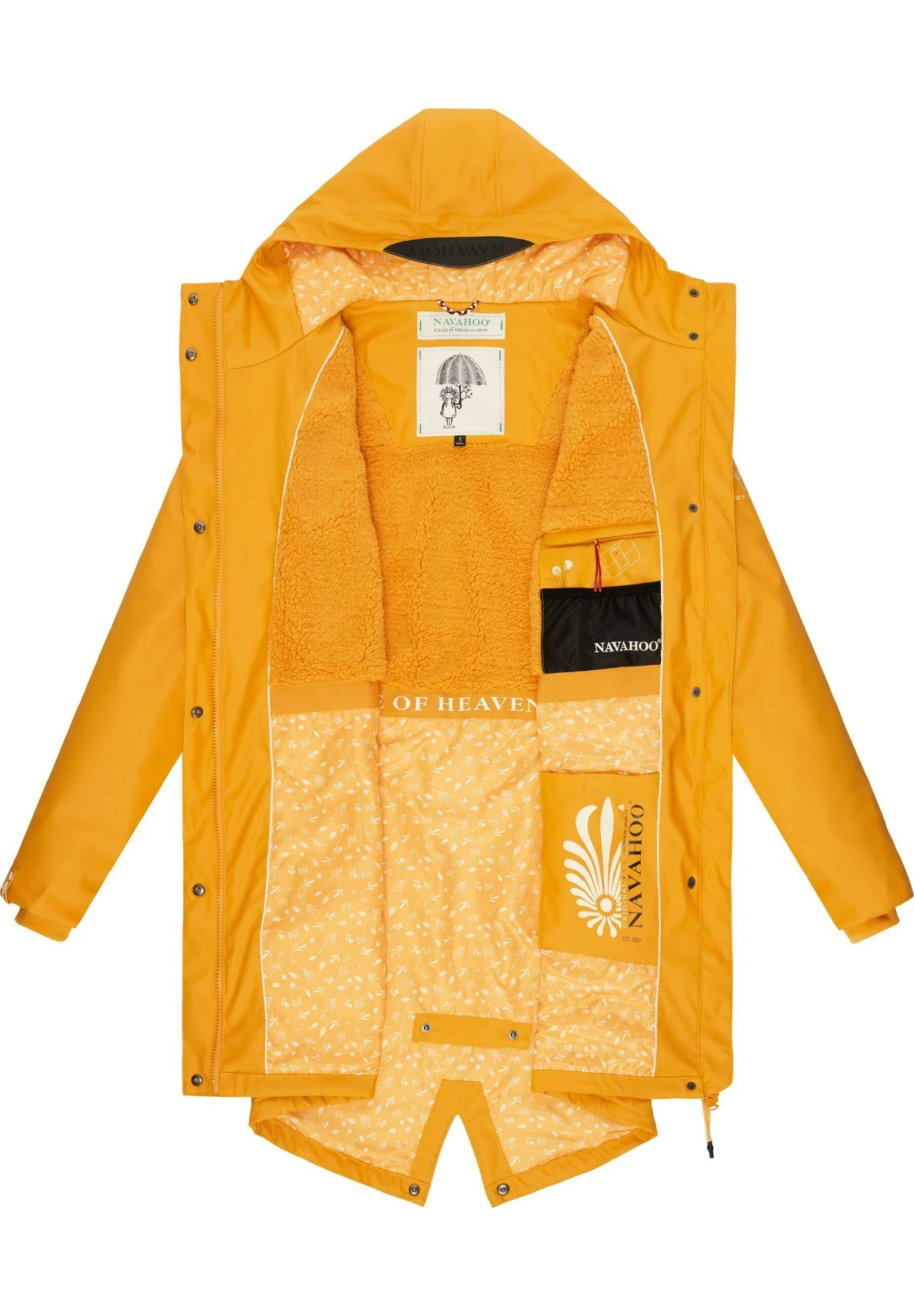 Navahoo Flower Of Ocean - Parka - Amber Yellow 6 Navahoo Flower Of Ocean - Parka - Amber Yellow - Imagen 4
