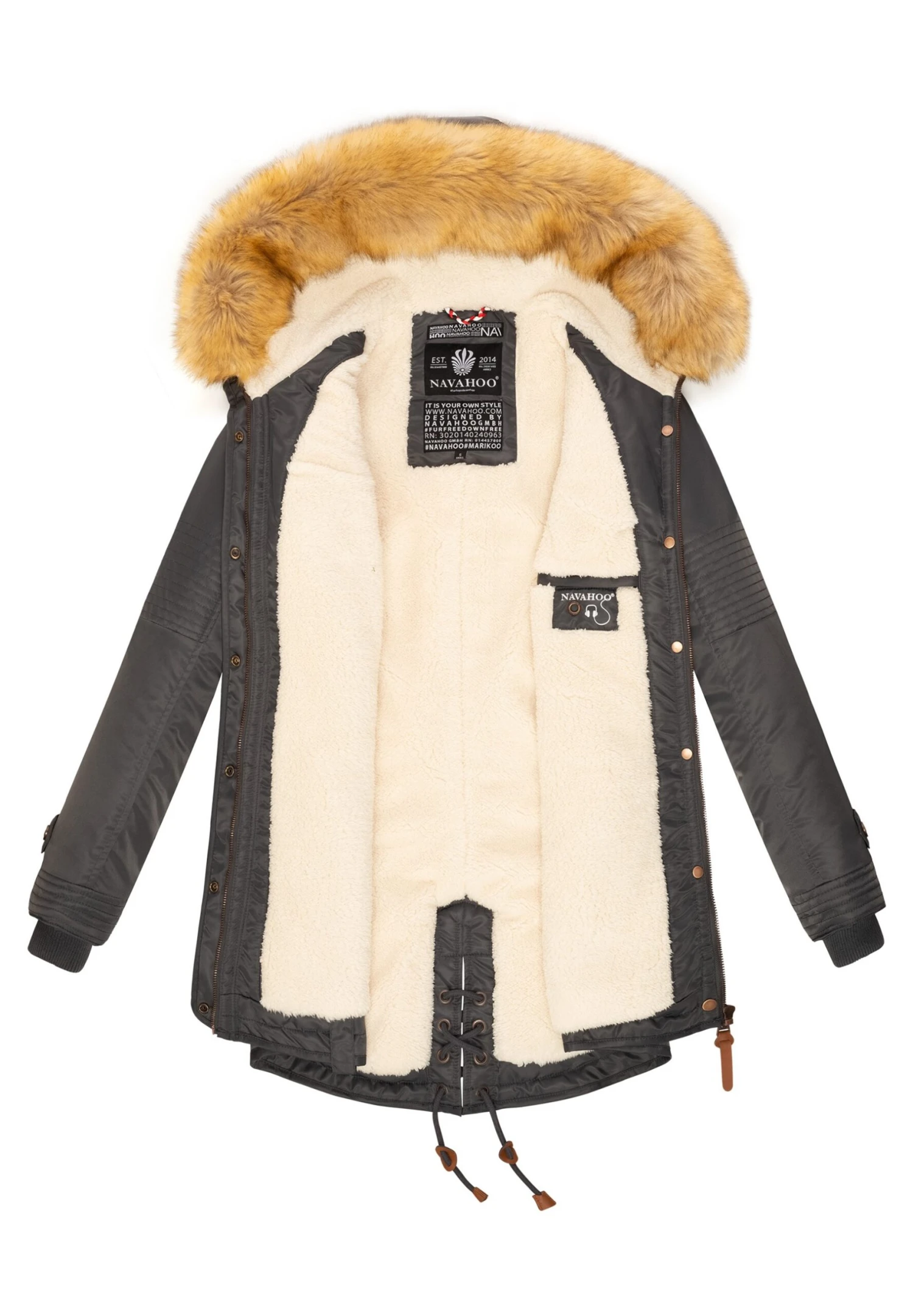 Navahoo La Viva - Abrigo De Invierno - Anthracite 9 Navahoo La Viva - Abrigo De Invierno - Anthracite - Imagen 7