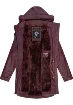 Navahoo Deike - Parka - Dark Red Melange -Ropa cf4ff8fa0334445cb19a7743647fd4aa
