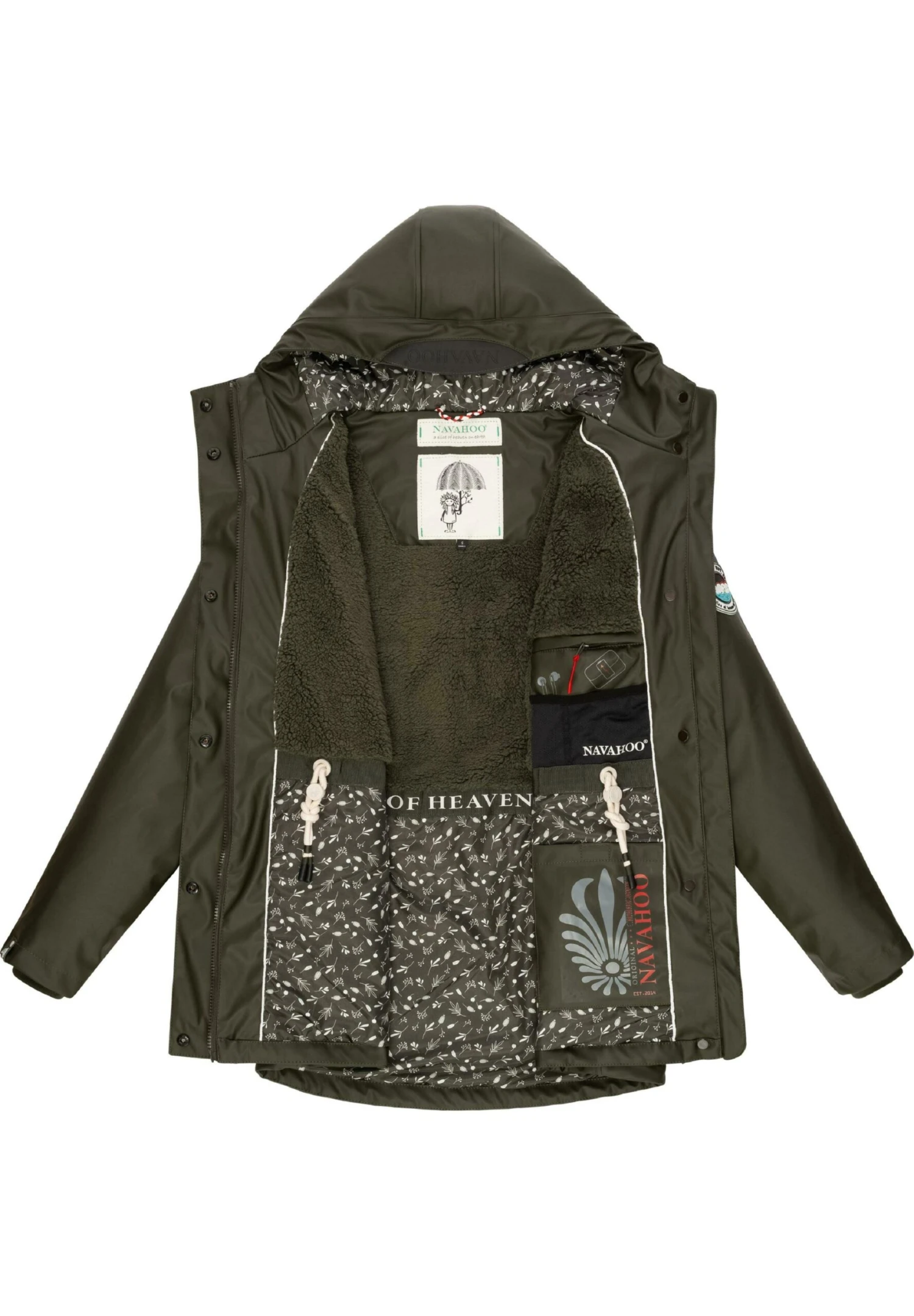 Navahoo Ocean Heart - Parka - Dark Olive 5 Navahoo Ocean Heart - Parka - Dark Olive - Imagen 3