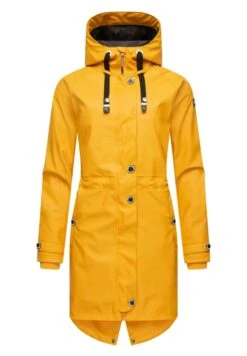 Navahoo Rainy Flower - Parka - Amber Yellow -Ropa d7f8d60cb53444c8aa371a5f5bec25f1