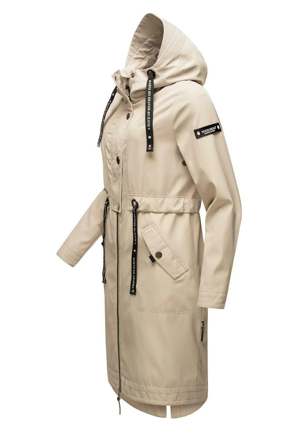 Navahoo Josinaa - Parka - Light Grey Melange 4 Navahoo Josinaa - Parka - Light Grey Melange - Imagen 2