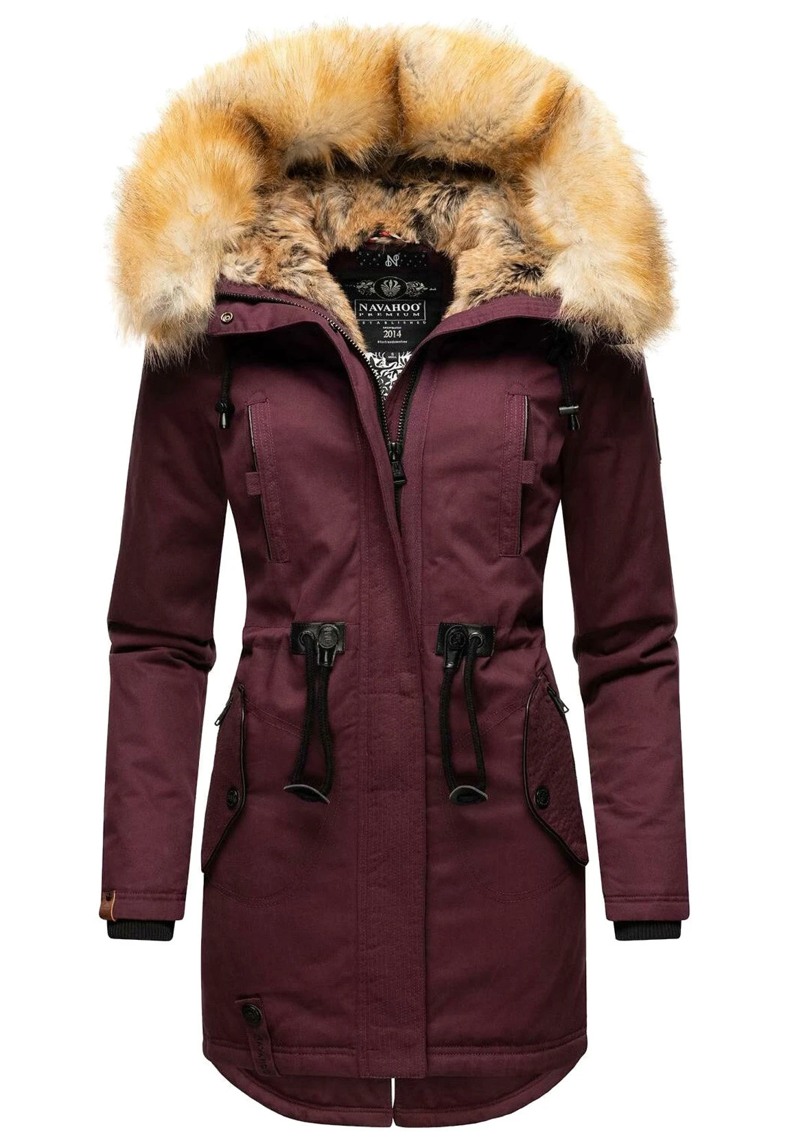 Navahoo Bombii - Abrigo De Invierno - Dark Red Melange 3 Navahoo Bombii - Abrigo De Invierno - Dark Red Melange