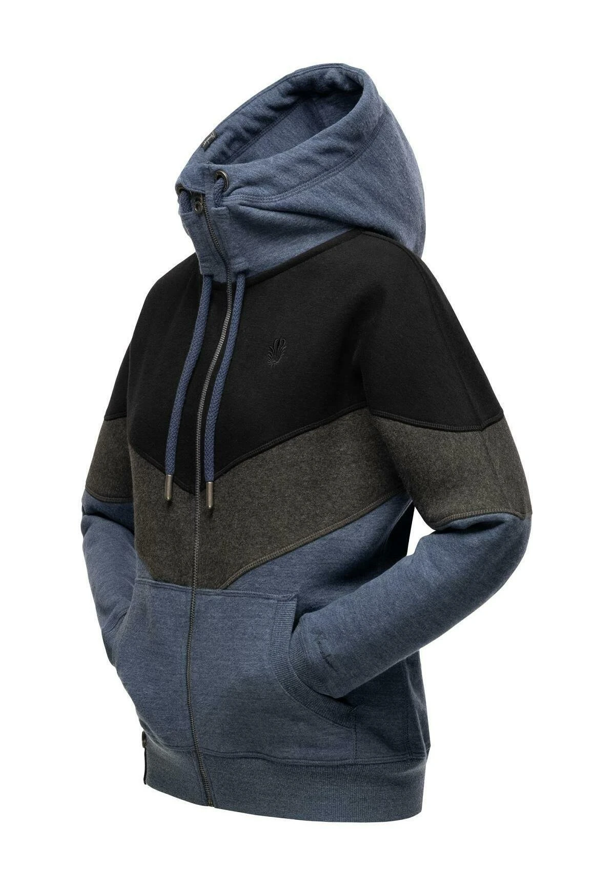 Navahoo Sudadera Con Cremallera - Dusty Blue Melange 6 Navahoo Sudadera Con Cremallera - Dusty Blue Melange - Imagen 4