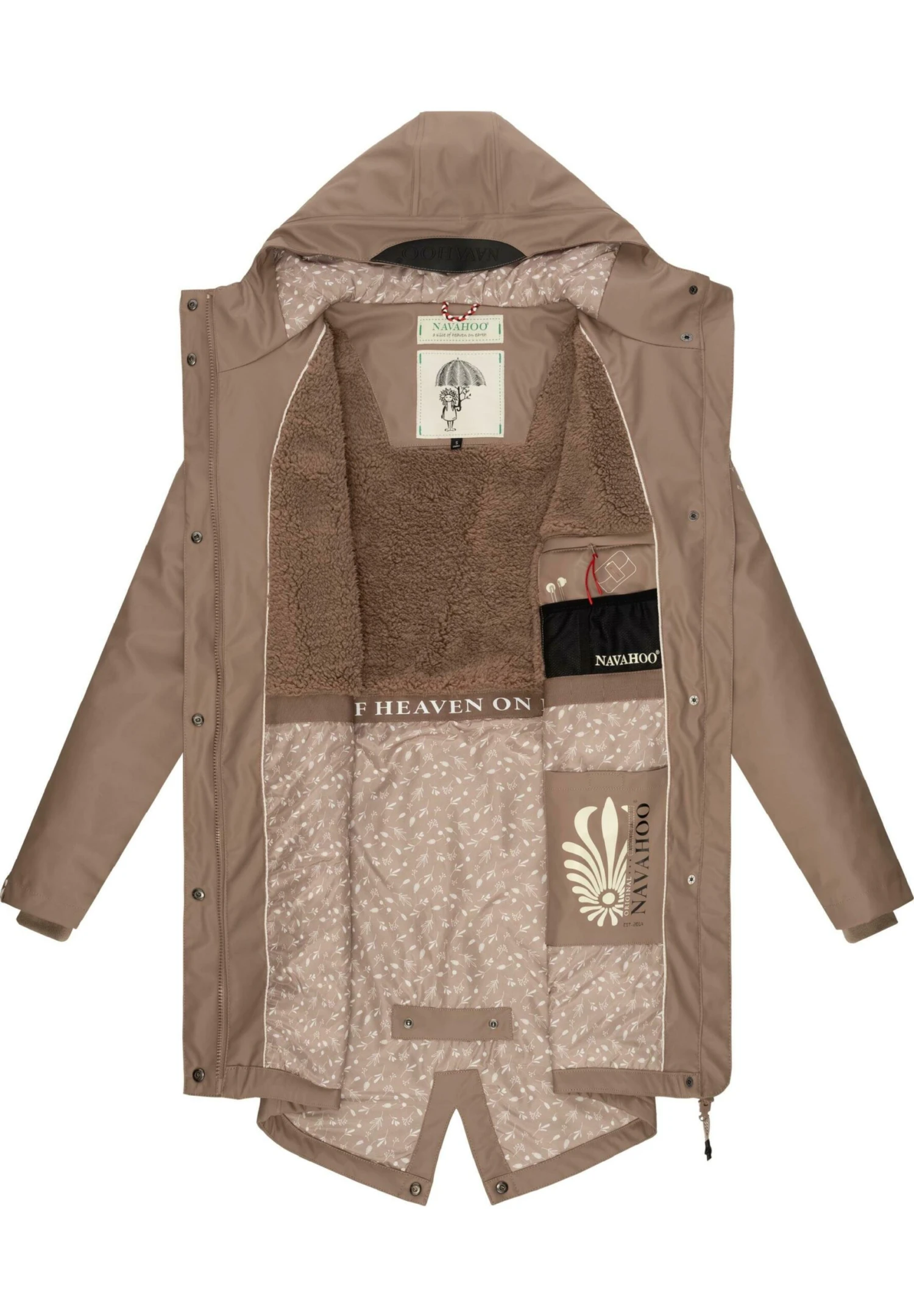 Navahoo Flower Of Ocean - Parka - Taupe 6 Navahoo Flower Of Ocean - Parka - Taupe - Imagen 4