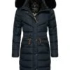 Navahoo Paula - Abrigo De Invierno - Blue With Black Fur 1 Navahoo Paula - Abrigo De Invierno - Blue With Black Fur -Ropa f6655a243926421d9fd6749dbda591d5