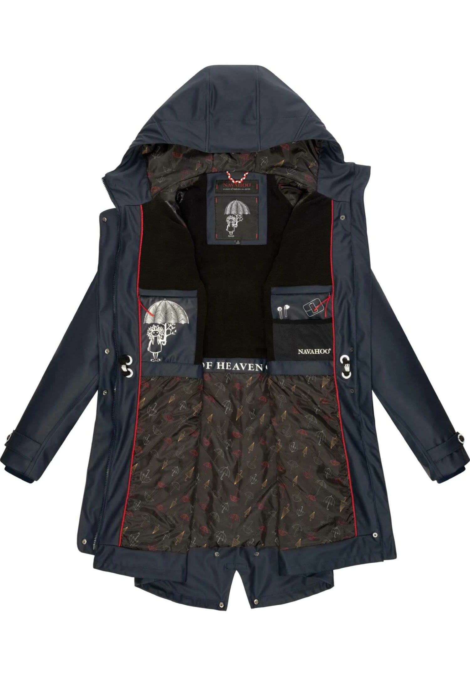 Navahoo Rainy Flower - Parka - Dark Blue 6 Navahoo Rainy Flower - Parka - Dark Blue - Imagen 4